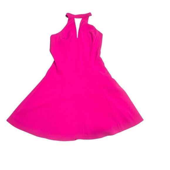AMANDA UPRICHARD X REVOLVE pink halter v neck open back mini dress size small - Picture 2 of 7